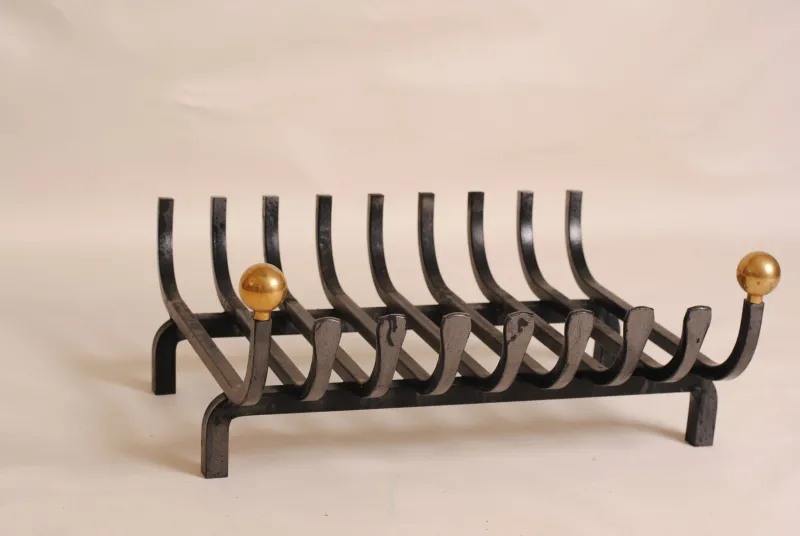 Outlet Pamono Mid-Century Modern Cast Iron Log Holder for Fireplace, 1960s