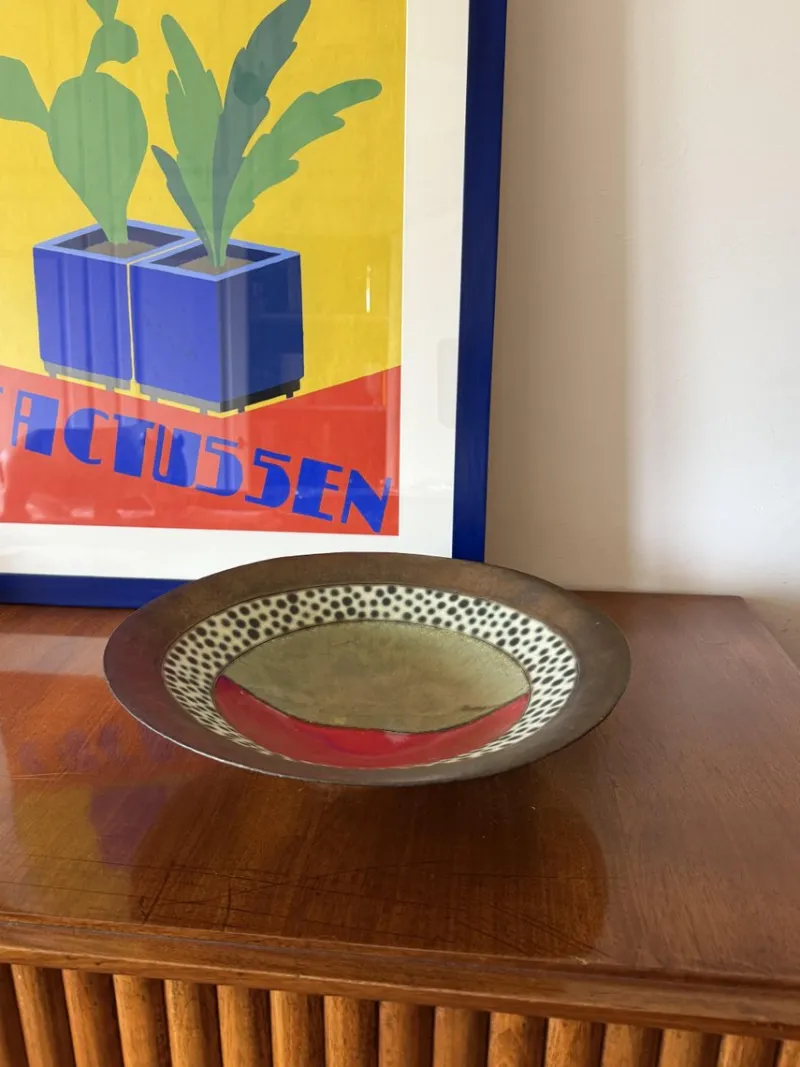 Pamono Mid-Century Modern Ceramic Bowl, France, 1970s> Bowls