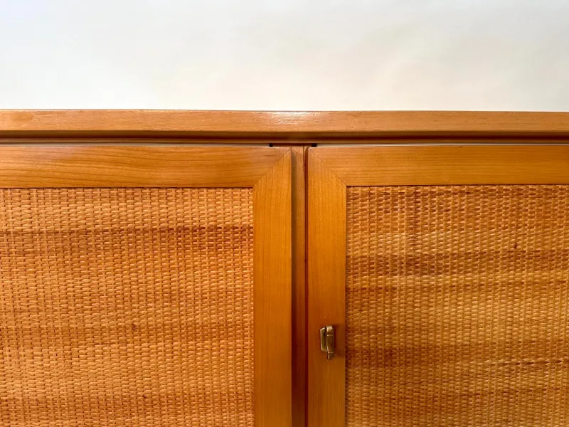 Online Pamono Mid-Century Modern Cherry Sideboard with Woven Front, West Germany, 1965