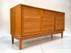Online Pamono Mid-Century Modern Cherry Sideboard with Woven Front, West Germany, 1965