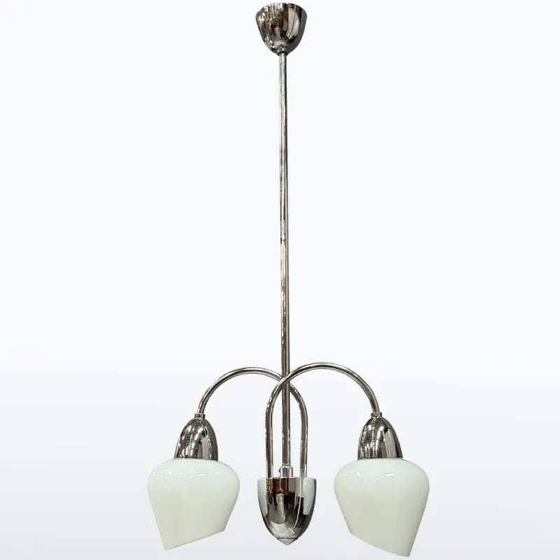 Pamono Mid-Century Modern Chrome Chandelier, 1960s> Ceiling Lights