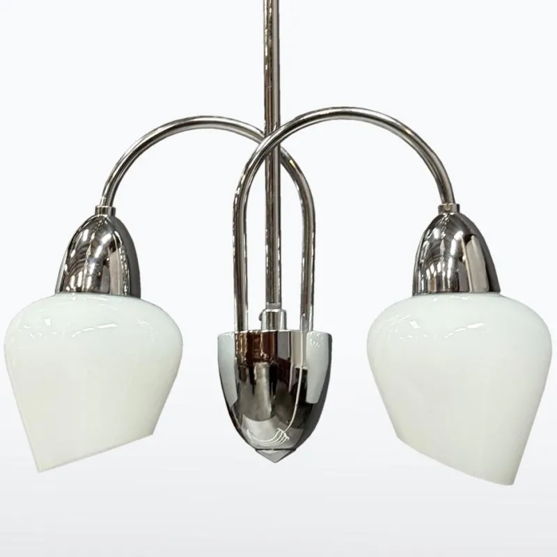 Pamono Mid-Century Modern Chrome Chandelier, 1960s> Ceiling Lights