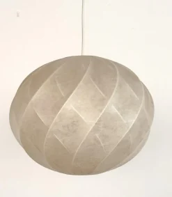 New Pamono Mid-Century Modern Cocoon Pendant Light from Goldkant Leuchten, 1970s