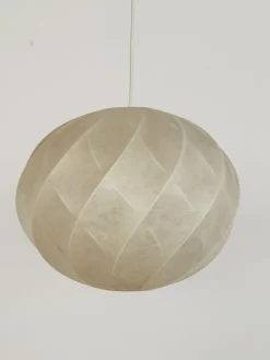 New Pamono Mid-Century Modern Cocoon Pendant Light from Goldkant Leuchten, 1970s