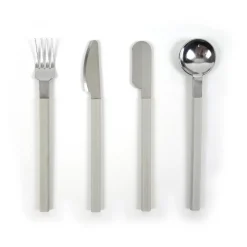 Pamono Mid-Century Modern Concorde Cutlery Set by Raymond Loewy for Air France, Set of 26><noscript><img width=