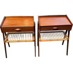 Sale Pamono Mid-Century Modern Danish Teak Nightstands by Søren Rasmussen, 1964, Set of 2