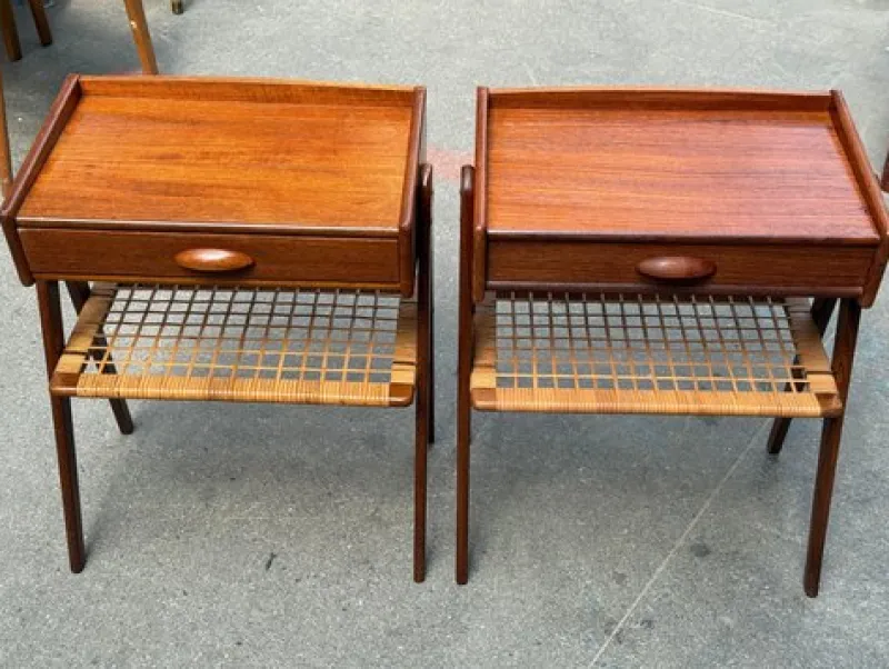 Sale Pamono Mid-Century Modern Danish Teak Nightstands by Søren Rasmussen, 1964, Set of 2