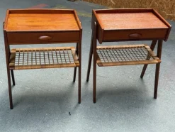 Sale Pamono Mid-Century Modern Danish Teak Nightstands by Søren Rasmussen, 1964, Set of 2