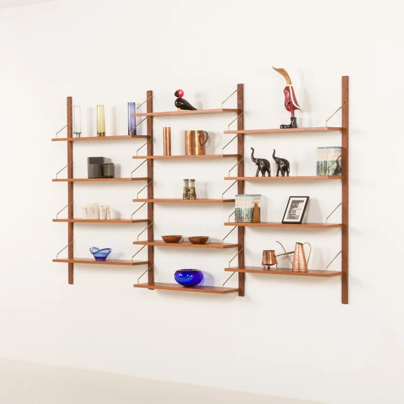 Pamono Mid-Century Modern Danish Teak Shleving Unit in the style of Poul Cadovius, 1960s> Shelves & Wall Units