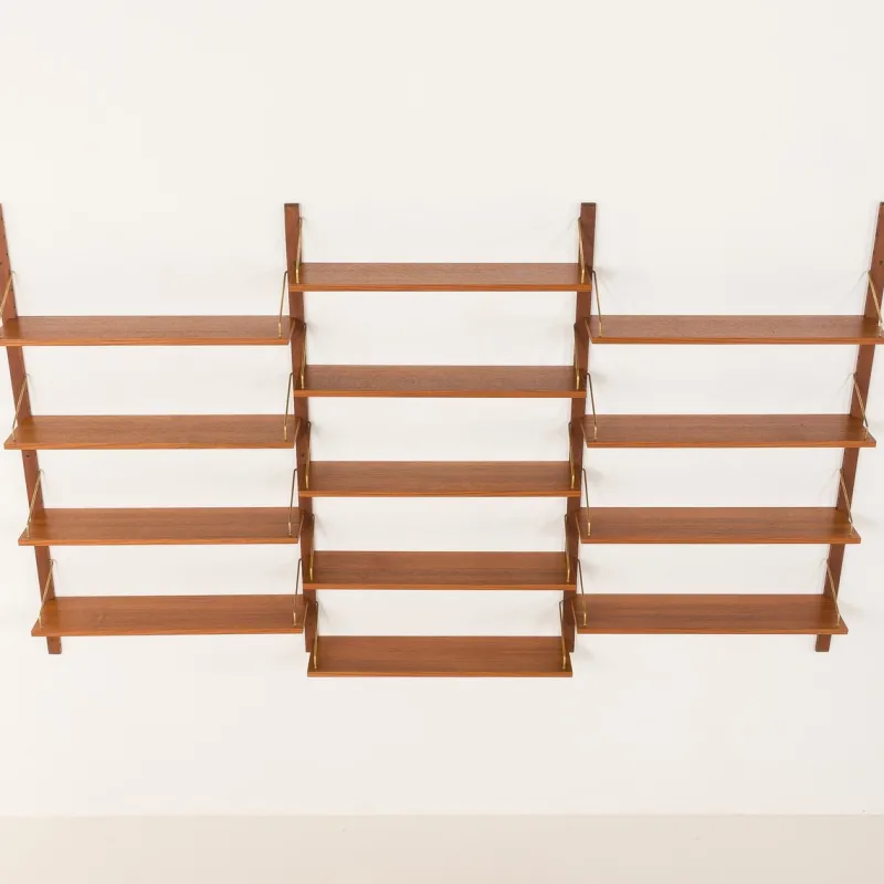 Pamono Mid-Century Modern Danish Teak Shleving Unit in the style of Poul Cadovius, 1960s> Shelves & Wall Units