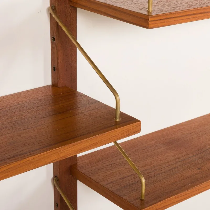 Pamono Mid-Century Modern Danish Teak Shleving Unit in the style of Poul Cadovius, 1960s> Shelves & Wall Units