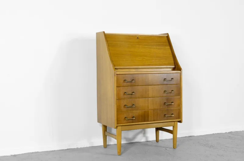 Pamono Mid-Century Modern Danish Teak Secretary, 1960s> Secretaires
