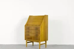 Pamono Mid-Century Modern Danish Teak Secretary, 1960s><noscript><img width=