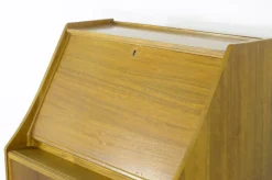 Pamono Mid-Century Modern Danish Teak Secretary, 1960s><noscript><img width=