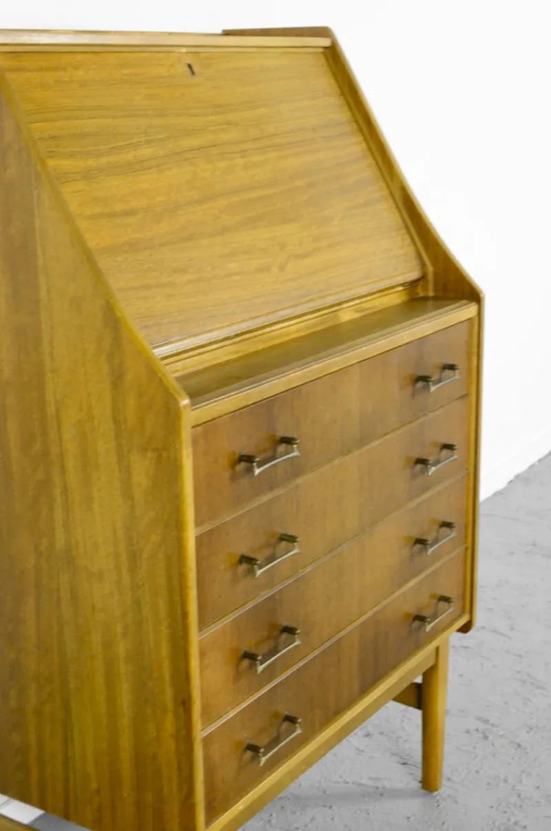 Pamono Mid-Century Modern Danish Teak Secretary, 1960s> Secretaires