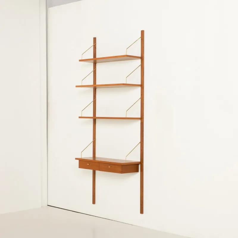 Pamono Mid-Century Modern Danish Wall Unit in Teak, 1960s> Shelves & Wall Units