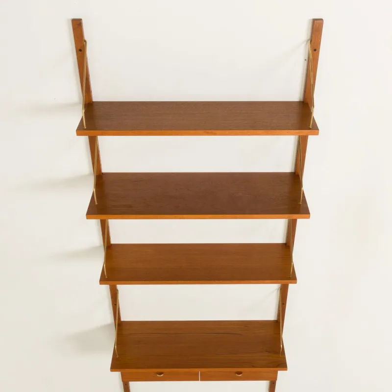 Pamono Mid-Century Modern Danish Wall Unit in Teak, 1960s> Shelves & Wall Units
