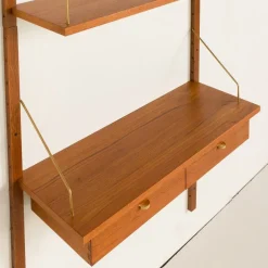 Pamono Mid-Century Modern Danish Wall Unit in Teak, 1960s><noscript><img width=