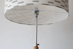 Pamono Mid-Century Modern Danish Oak and Chrome Floor Lamp, 1960s><noscript><img width=