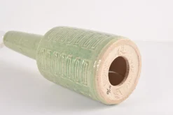 Online Pamono Mid-Century Modern Danish Green Glaze Ceramic Table Lamp with Shade from Palshus, 1960s