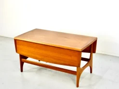 Pamono Mid-Century Modern Danish Style Drop Leaf Teak Coffee Table, 1960s> Coffee & Side Tables