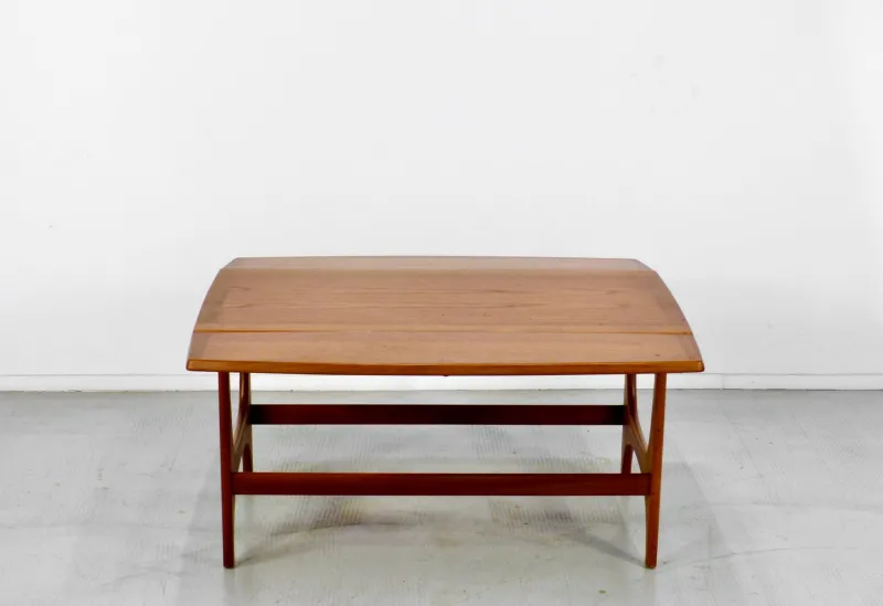 Pamono Mid-Century Modern Danish Style Drop Leaf Teak Coffee Table, 1960s> Coffee & Side Tables