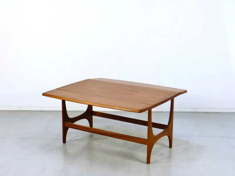 Pamono Mid-Century Modern Danish Style Drop Leaf Teak Coffee Table, 1960s> Coffee & Side Tables