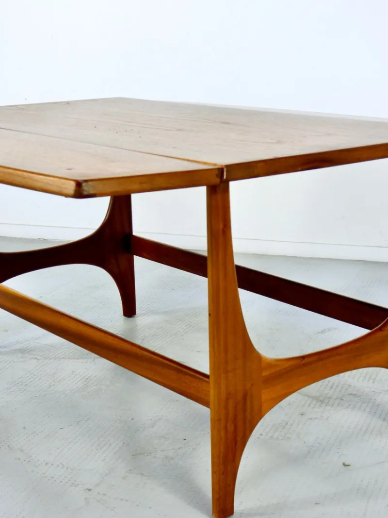 Pamono Mid-Century Modern Danish Style Drop Leaf Teak Coffee Table, 1960s> Coffee & Side Tables