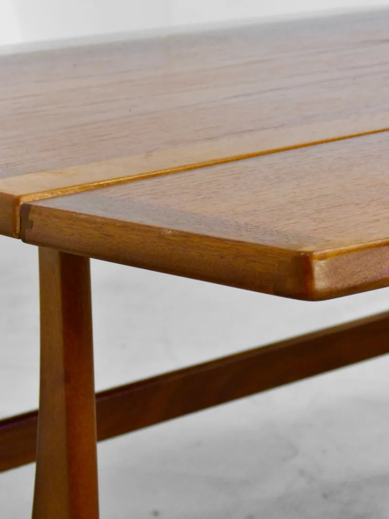 Pamono Mid-Century Modern Danish Style Drop Leaf Teak Coffee Table, 1960s> Coffee & Side Tables