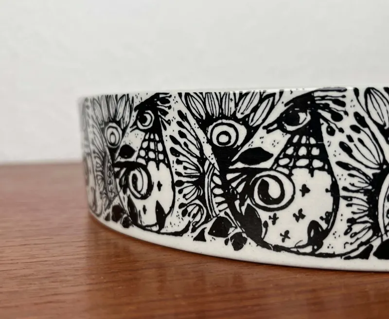 Pamono Mid-Century Modern Danish Flora Bowl by Bjørn Wiinblad for Nymölle, Denmark, 1960s> Bowls