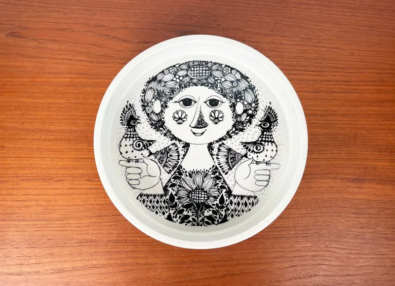 Pamono Mid-Century Modern Danish Flora Bowl by Bjørn Wiinblad for Nymölle, Denmark, 1960s> Bowls