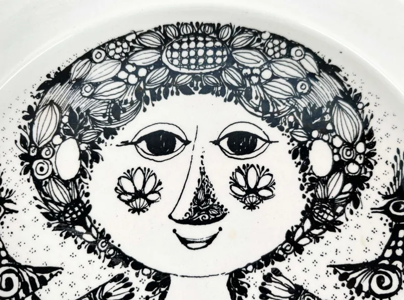 Pamono Mid-Century Modern Danish Flora Bowl by Bjørn Wiinblad for Nymölle, Denmark, 1960s> Bowls