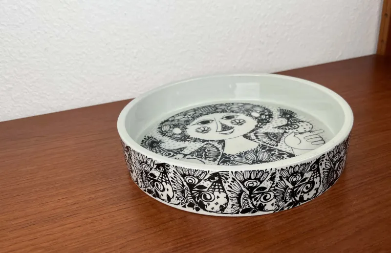 Pamono Mid-Century Modern Danish Flora Bowl by Bjørn Wiinblad for Nymölle, Denmark, 1960s> Bowls