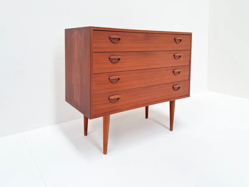 Online Pamono Mid-Century Modern Danish Teak Chest of Drawers by Kai Kristiansen, 1960s