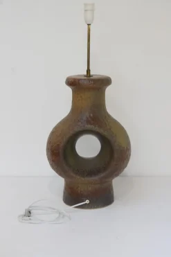 Pamono Mid-Century Modern Danish Circular Stoneware Floor Lamp, 1960s> Floor Lamps