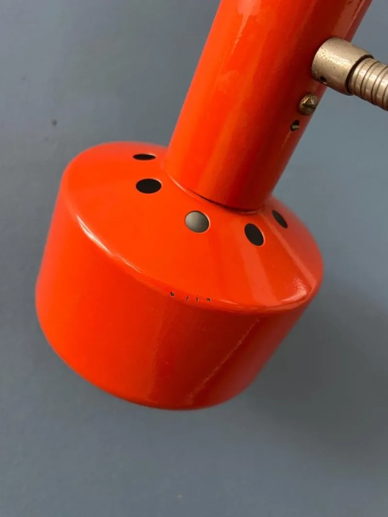 Discount Pamono Mid-Century Modern Desk Lamp in Orange from Hustadt Leuchten