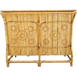 Hot Pamono Mid-Century Modern Dry Bar in Bamboo by Tito Agnoli, 1950s