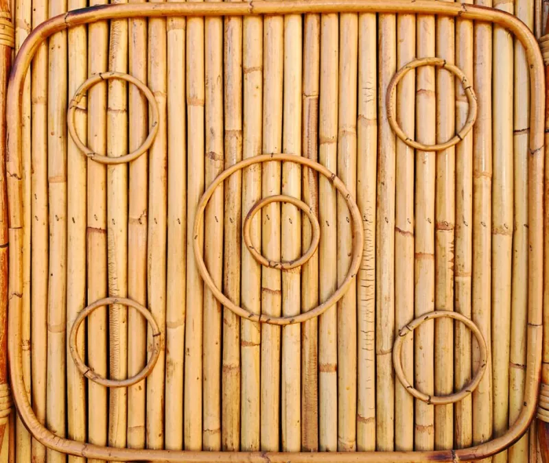 Hot Pamono Mid-Century Modern Dry Bar in Bamboo by Tito Agnoli, 1950s