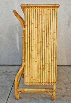 Hot Pamono Mid-Century Modern Dry Bar in Bamboo by Tito Agnoli, 1950s