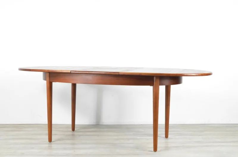 Sale Pamono Mid-Century Modern Extendable Oblong Dining Table in Teak, 1960s