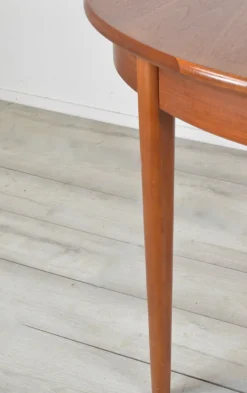 Sale Pamono Mid-Century Modern Extendable Oblong Dining Table in Teak, 1960s