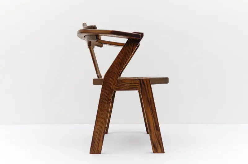 Pamono Mid-Century Modern French Provincial Oak Chair, 1960s> Lounge Chairs & Armchairs