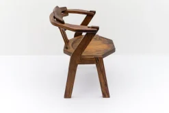 Pamono Mid-Century Modern French Provincial Oak Chair, 1960s> Lounge Chairs & Armchairs