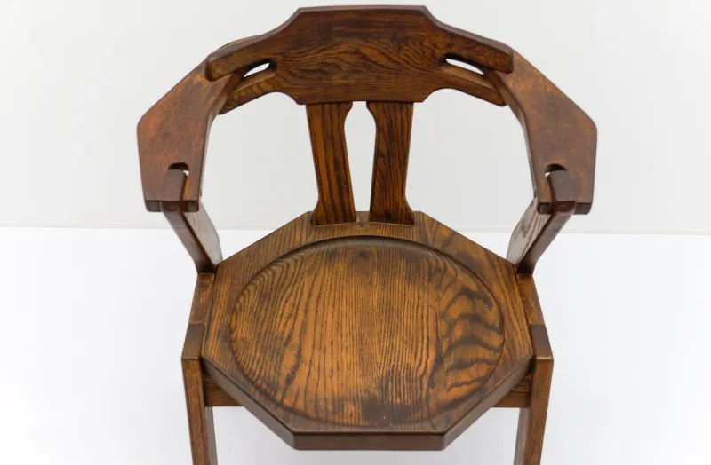 Pamono Mid-Century Modern French Provincial Oak Chair, 1960s> Lounge Chairs & Armchairs
