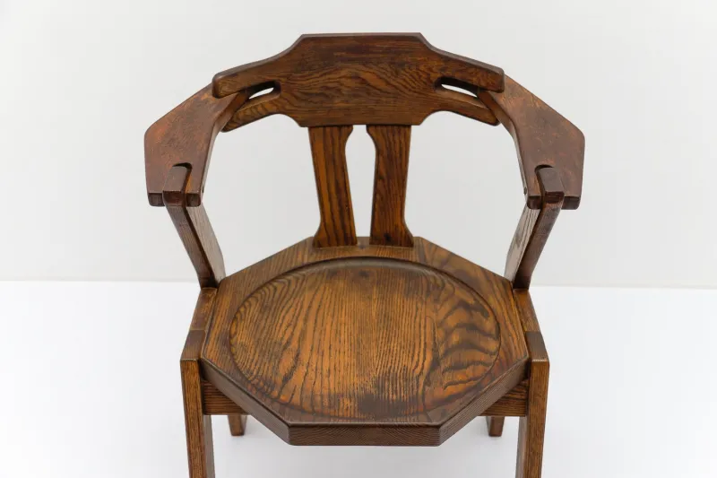 Pamono Mid-Century Modern French Provincial Oak Chair, 1960s> Lounge Chairs & Armchairs