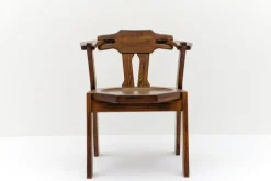 Pamono Mid-Century Modern French Provincial Oak Chair, 1960s> Lounge Chairs & Armchairs