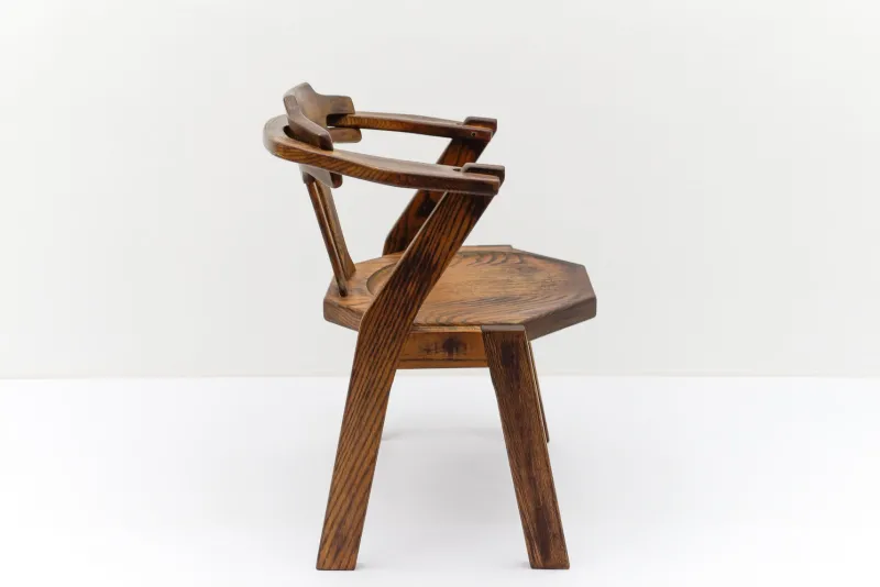 Pamono Mid-Century Modern French Provincial Oak Chair, 1960s> Lounge Chairs & Armchairs