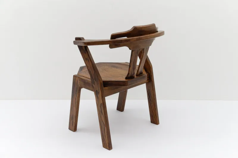 Pamono Mid-Century Modern French Provincial Oak Chair, 1960s> Lounge Chairs & Armchairs