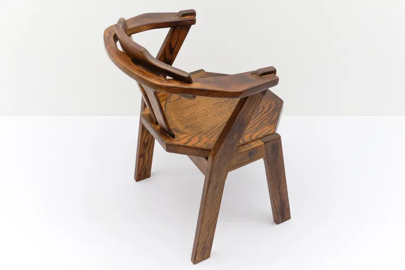 Pamono Mid-Century Modern French Provincial Oak Chair, 1960s> Lounge Chairs & Armchairs