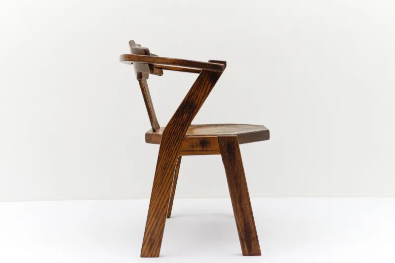 Pamono Mid-Century Modern French Provincial Oak Chair, 1960s> Lounge Chairs & Armchairs